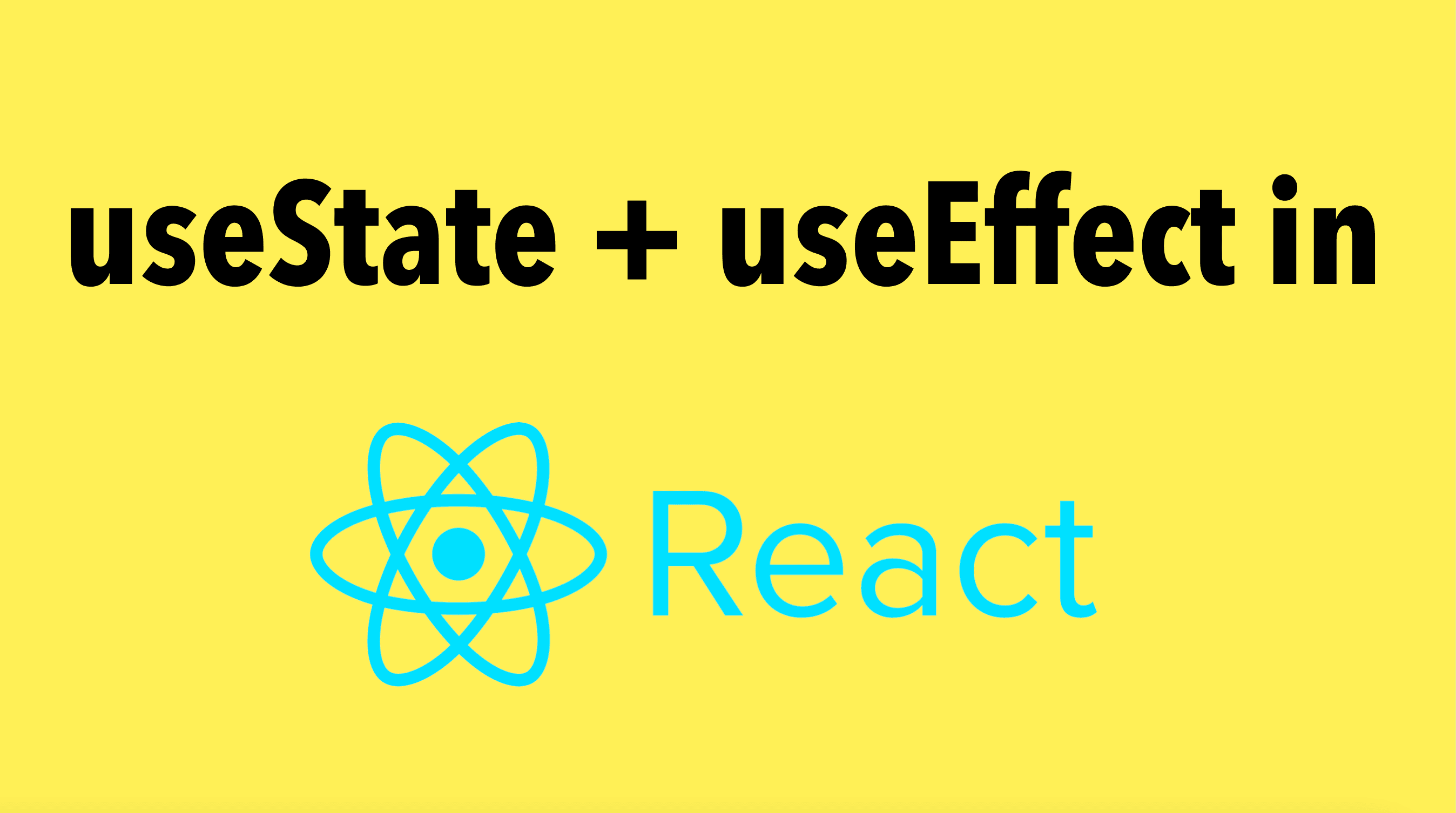 How to work with useState and useEffect in React